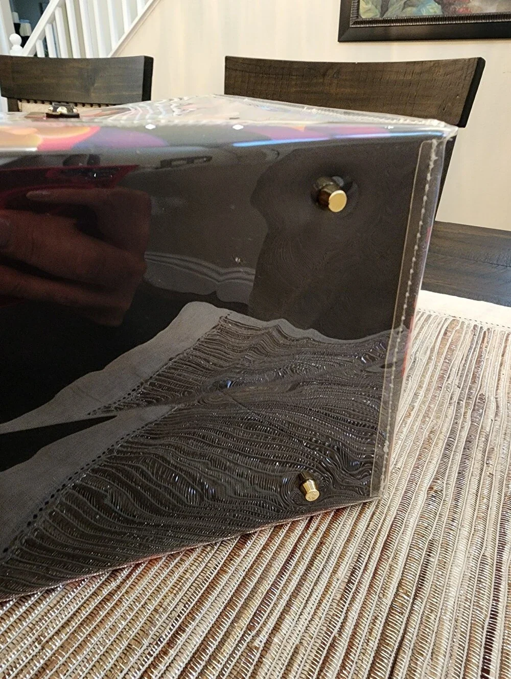 LOUIS VUITTON PRISM GIFT BAG elevated into a durable more functional tote